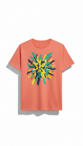 Coral Punch statement graphic shirt