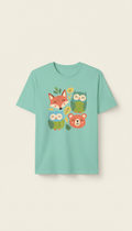 Mint Fresh Cotton Shirt with Playful Print
