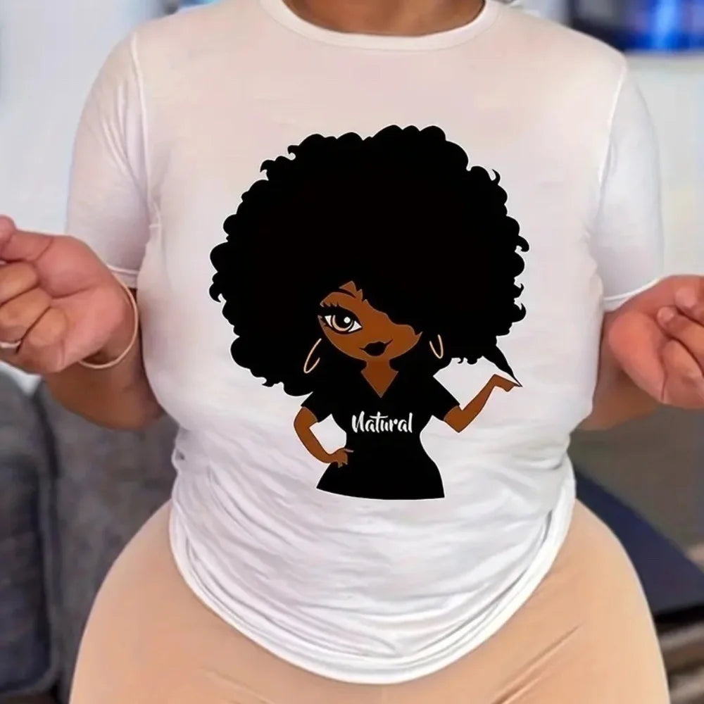 Graphic T shirt Round Neck